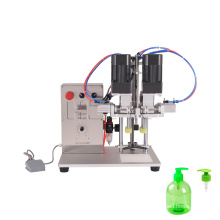 HZPK DHZ-550 tabletop semi automatic spray bottle screwing capping machine for screw plastic bottle cap 56mm